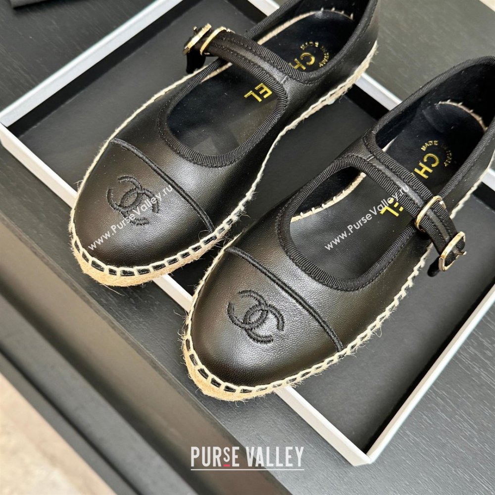Chanel Calfskin Mary Janes in Black Lambskin G47256 Spring Summer 2026 (MD-26040213)