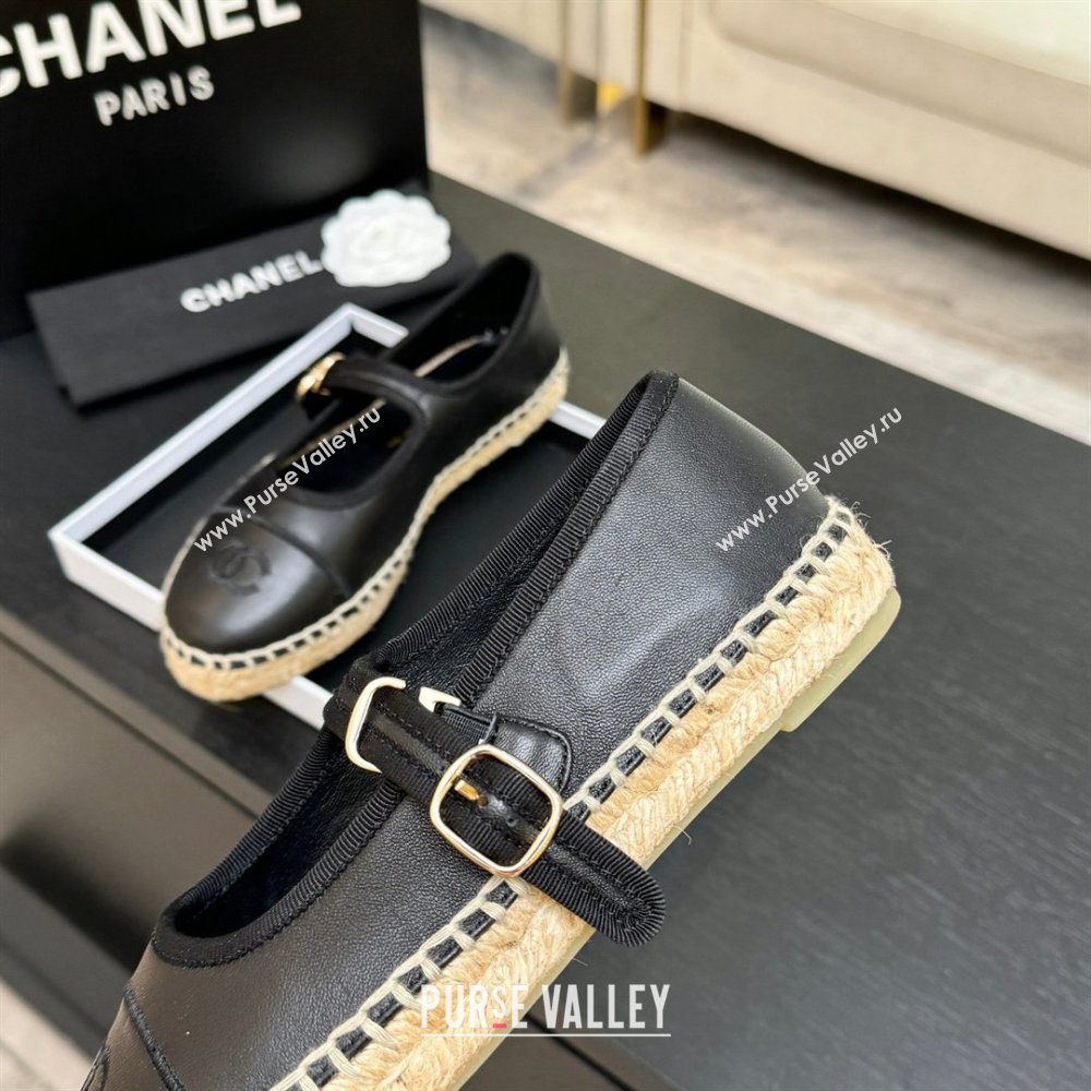 Chanel Calfskin Mary Janes in Black Lambskin G47256 Spring Summer 2026 (MD-26040213)
