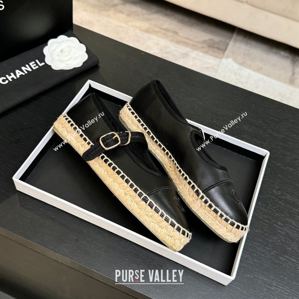 Chanel Calfskin Mary Janes in Black Lambskin G47256 Spring Summer 2026 (MD-26040213)