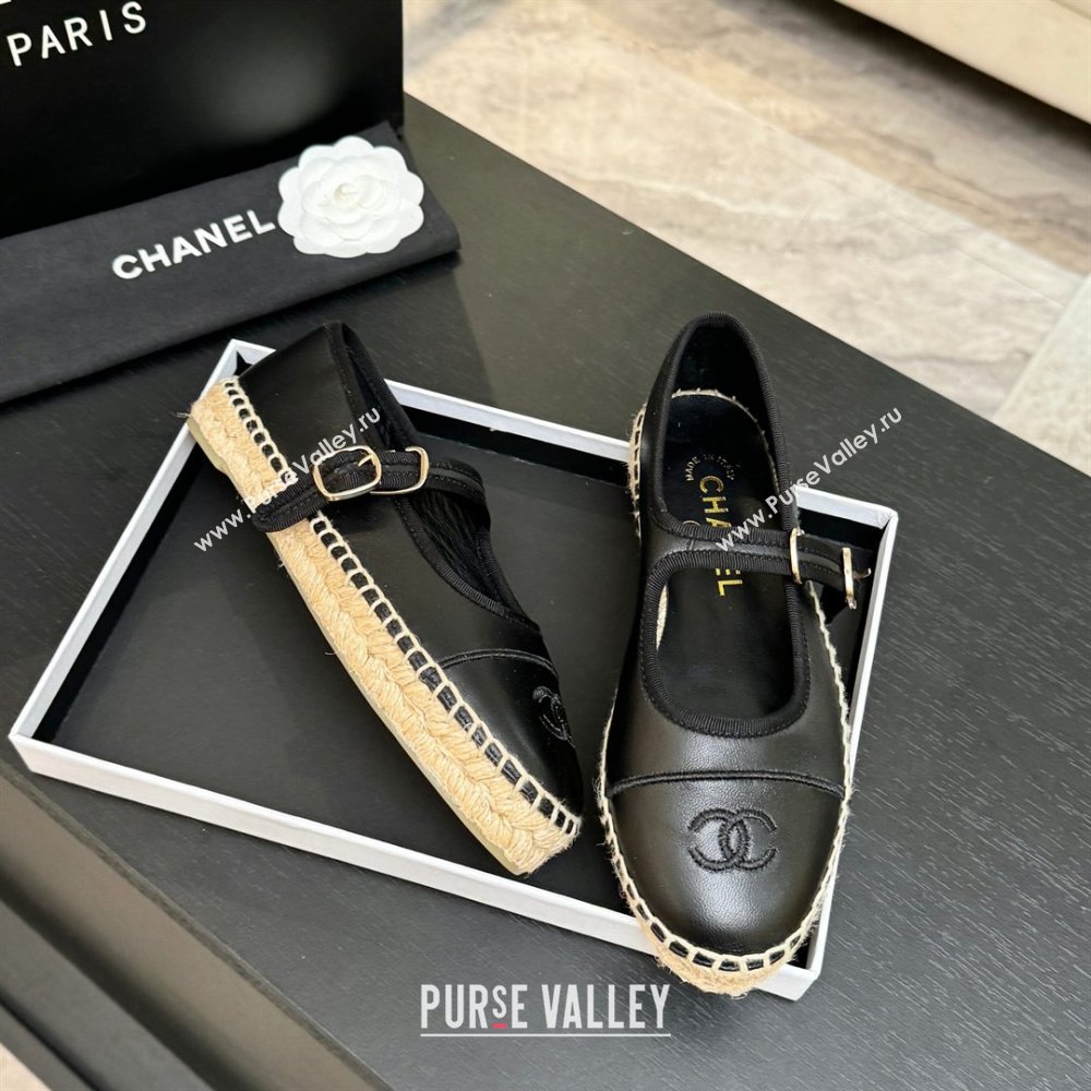 Chanel Calfskin Mary Janes in Black Lambskin G47256 Spring Summer 2026 (MD-26040213)