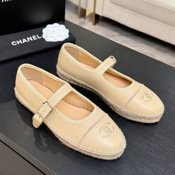 Chanel Calfskin Mary Janes in Beige Lambskin G47256 Spring Summer 2026 (MD-26040214)