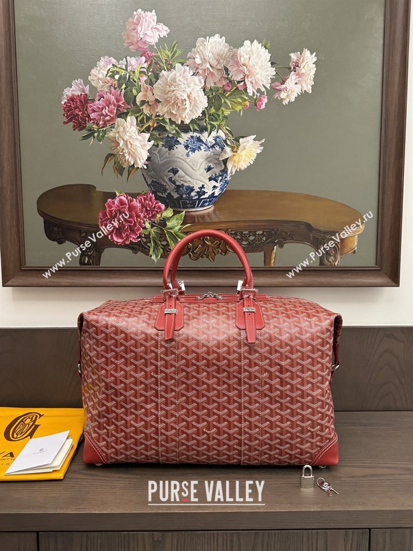 Goyard Bowling 45 Weekend Travel Bag Red 2026 (ZH-26033113)