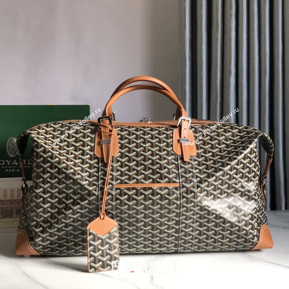 Goyard Bowling 55 Bag 020156 Black Tan 2026 (ZH-26033103)