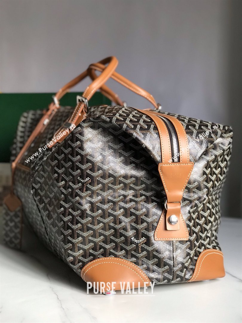Goyard Bowling 55 Bag 020156 Black Tan 2026 (ZH-26033103)