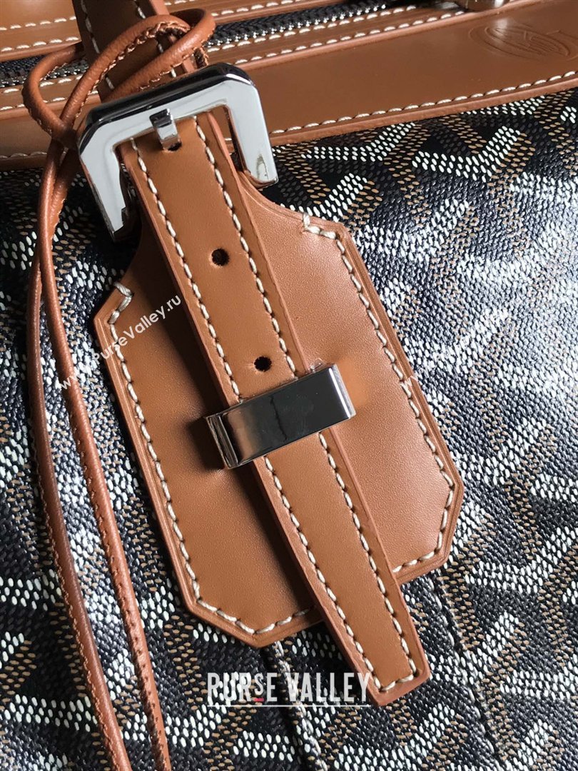 Goyard Bowling 55 Bag 020156 Black Tan 2026 (ZH-26033103)