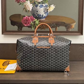 Goyard Bowling 45 Weekend Travel Bag Black/Tan 2026 (ZH-26033112)
