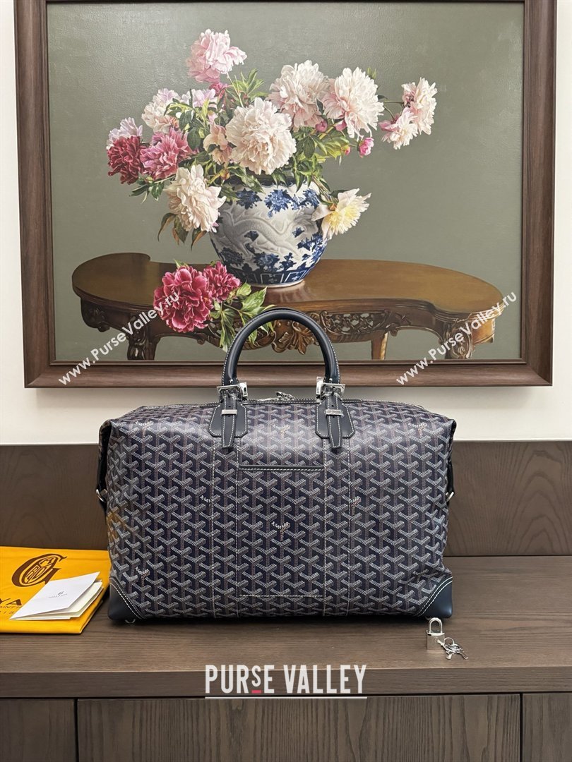 Goyard Bowling 45 Weekend Travel Bag Navy Blue 2026 (ZH-26033115)