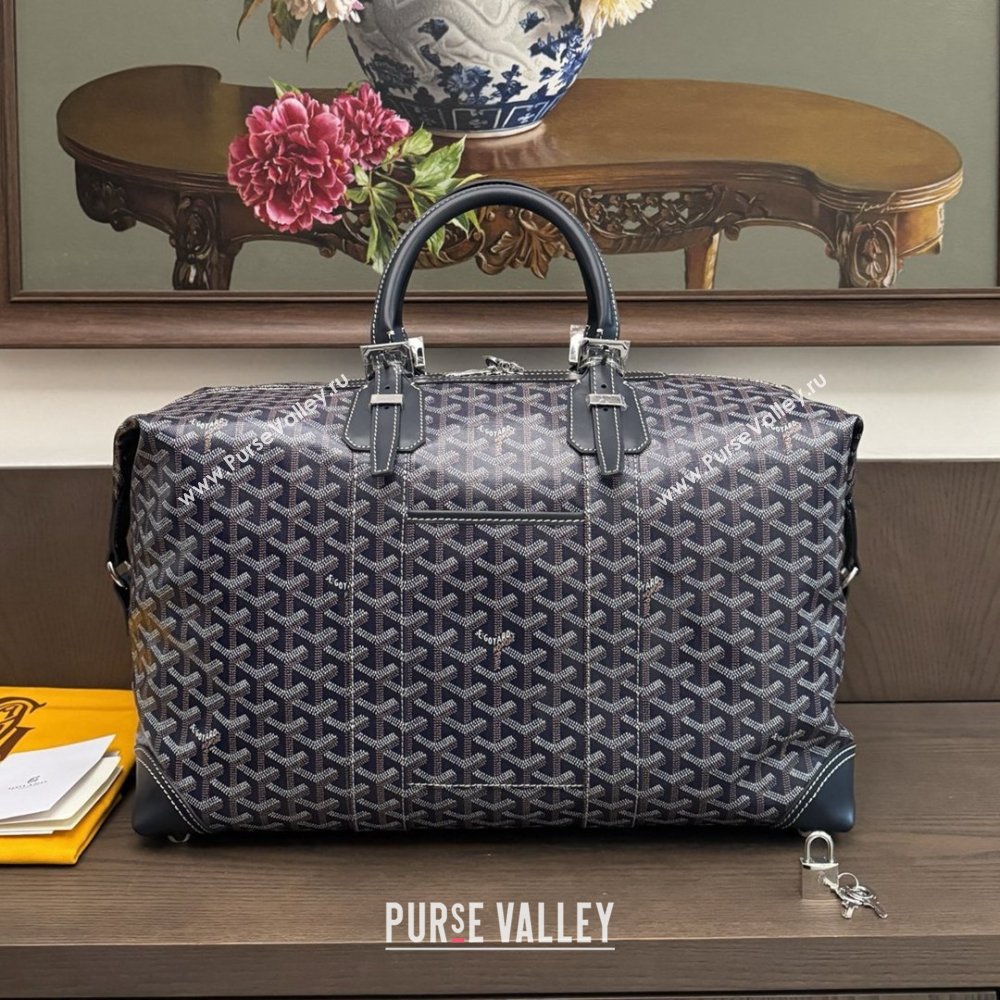 Goyard Bowling 45 Weekend Travel Bag Navy Blue 2026 (ZH-26033115)