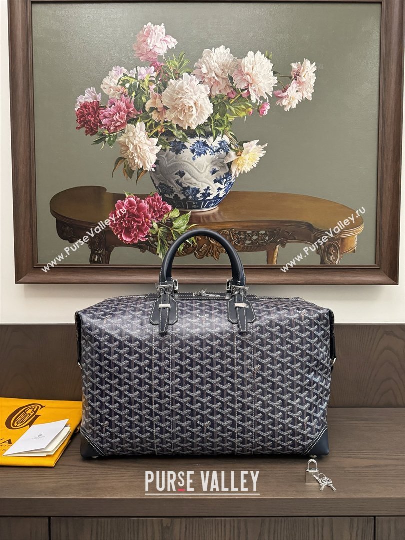 Goyard Bowling 45 Weekend Travel Bag Navy Blue 2026 (ZH-26033115)