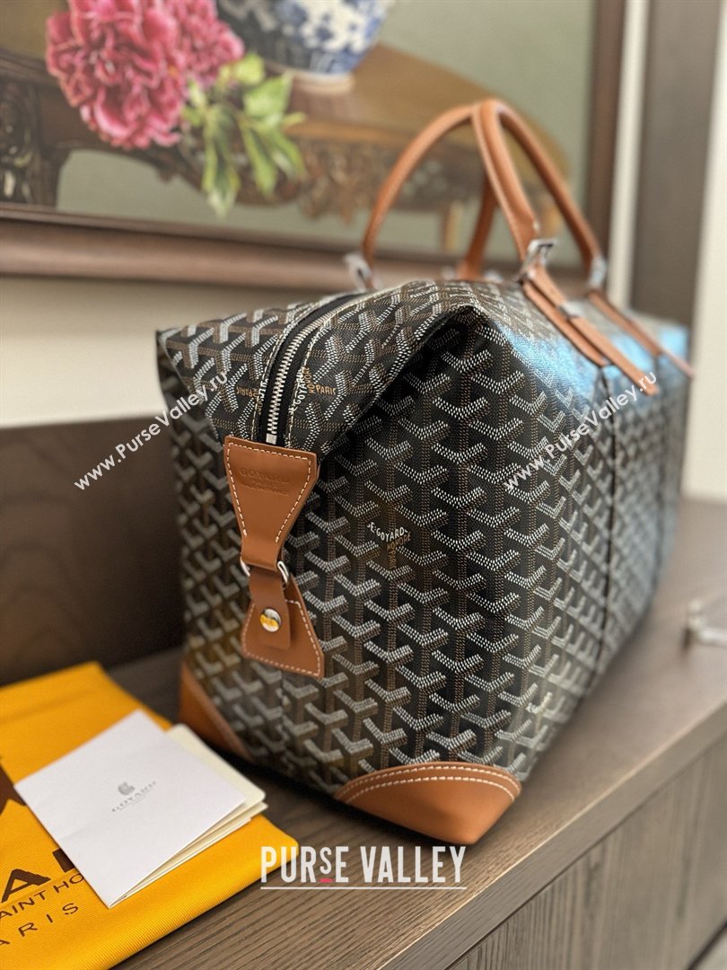Goyard Bowling 45 Weekend Travel Bag Black/Tan 2026 (ZH-26033112)