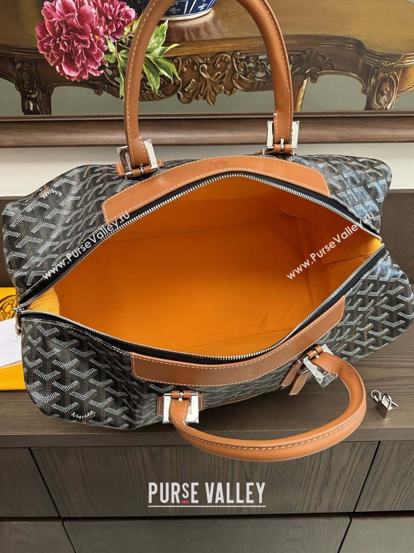 Goyard Bowling 45 Weekend Travel Bag Black/Tan 2026 (ZH-26033112)