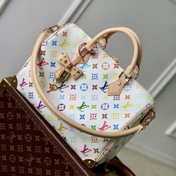 LV x TM Speedy Soft 30 Bag in Multicolor/White Canvas M27789 2026 (K-26033120)