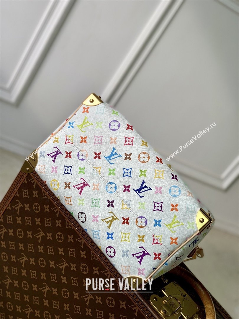 LV x TM Speedy Soft 30 Bag in Multicolor/White Canvas M27789 2026 (K-26033120)