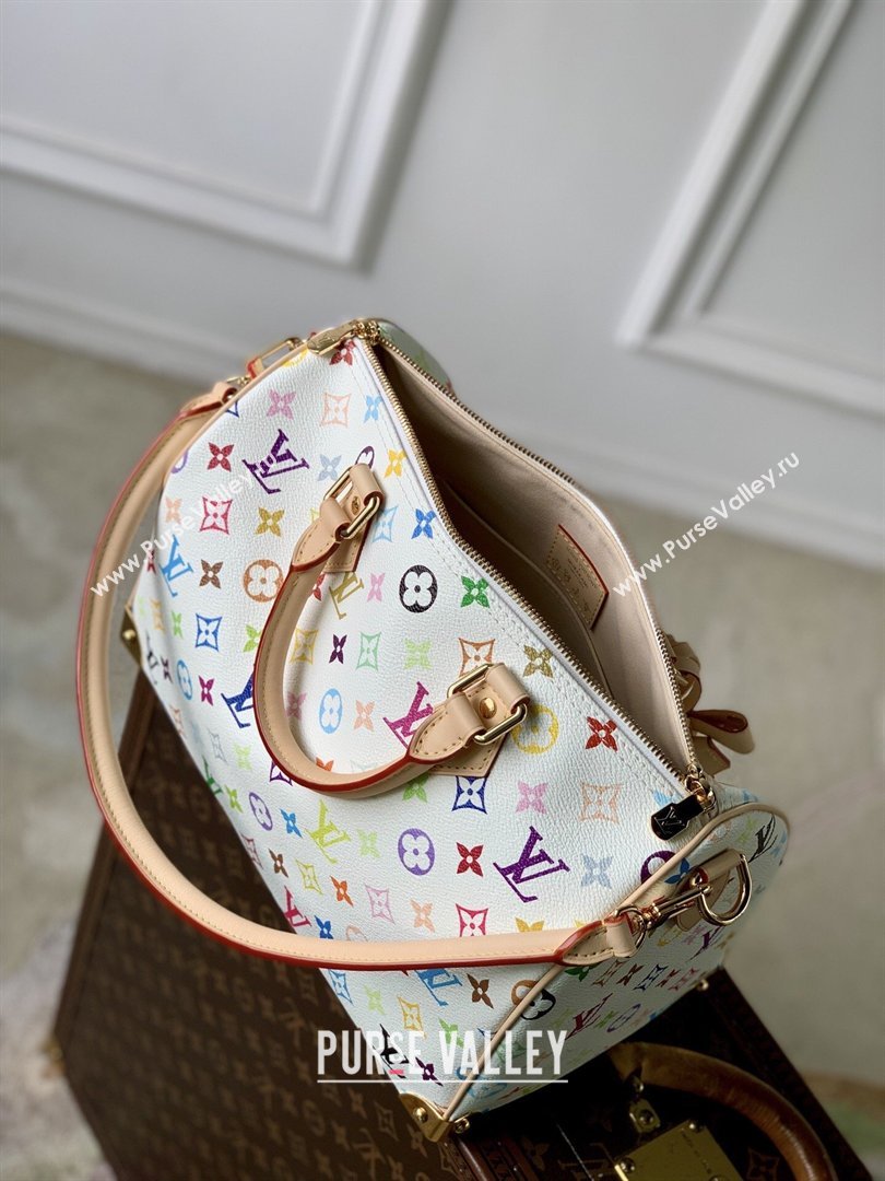 LV x TM Speedy Soft 30 Bag in Multicolor/White Canvas M27789 2026 (K-26033120)