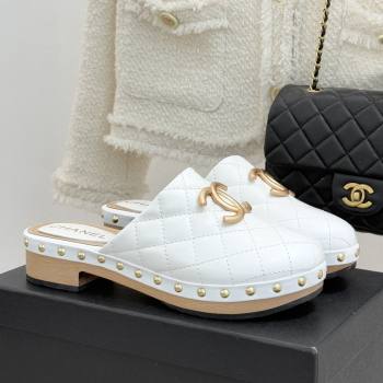 Chanel Calfskin Mules CH040205 White 2026 (MD-26040205)