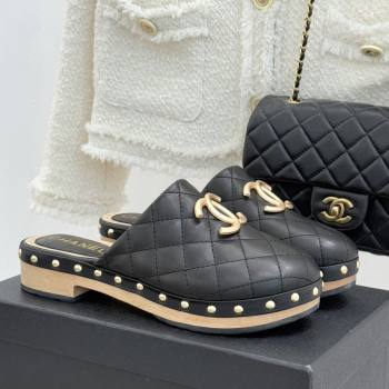 Chanel Calfskin Mules CH040206 Black 2026 (MD-26040206)