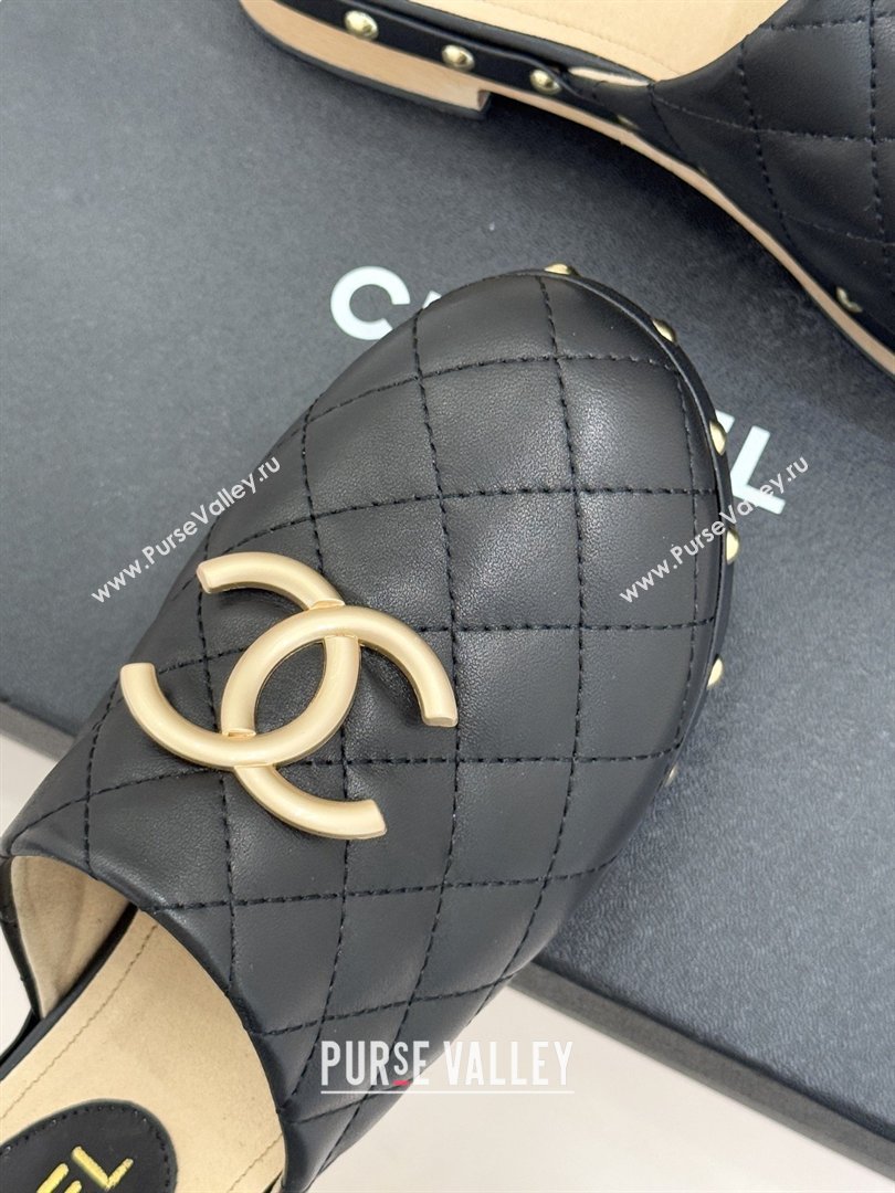 Chanel Calfskin Mules CH040206 Black 2026 (MD-26040206)