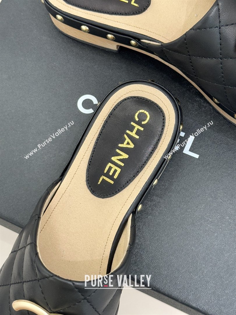 Chanel Calfskin Mules CH040206 Black 2026 (MD-26040206)