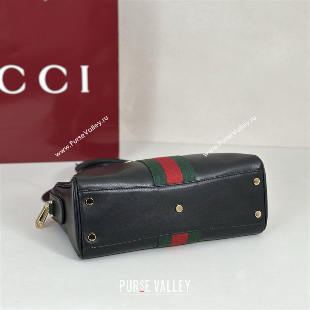 Gucci Borsetto Medium Boston Bag in Black Soft Leather 866732 2026 (DLH-26040302)