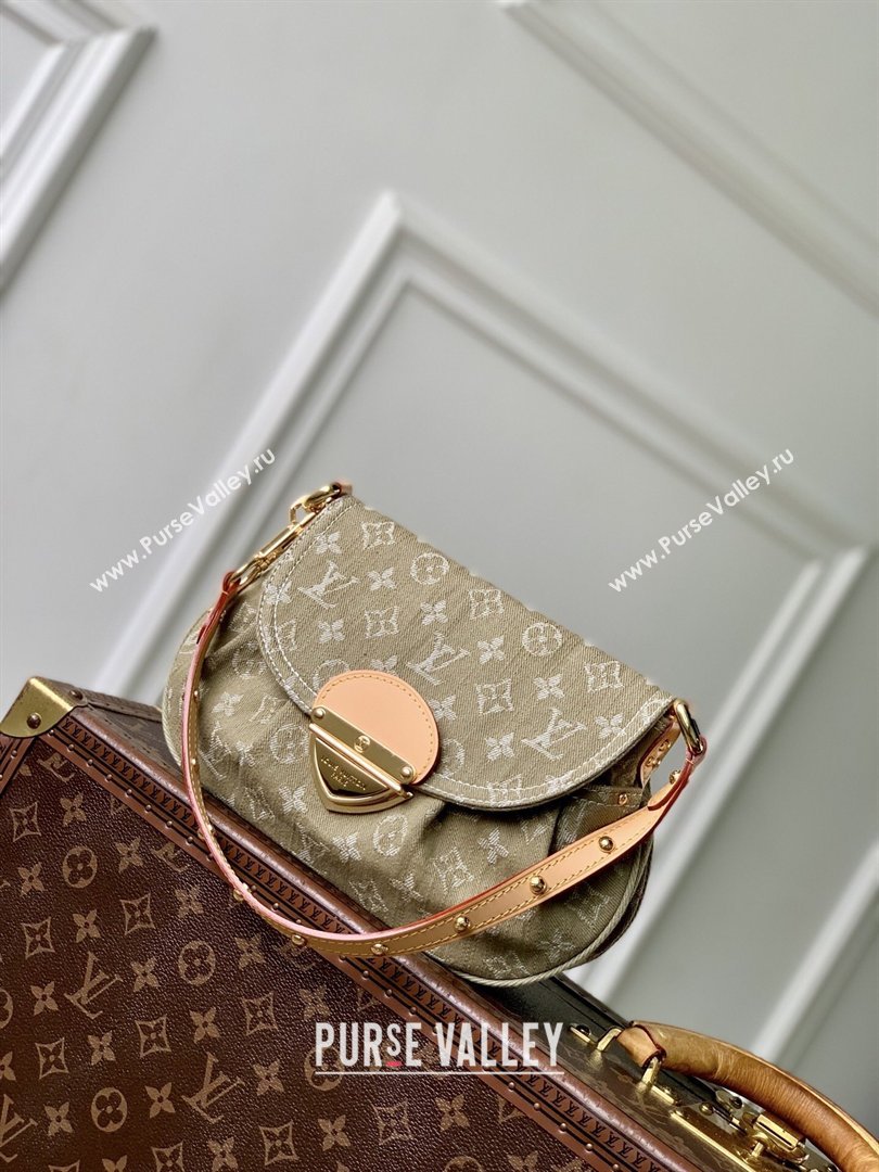Louis Vuitton Sunset Bag in Khaki Denim GOTS M27210 2026 (K-26040319)