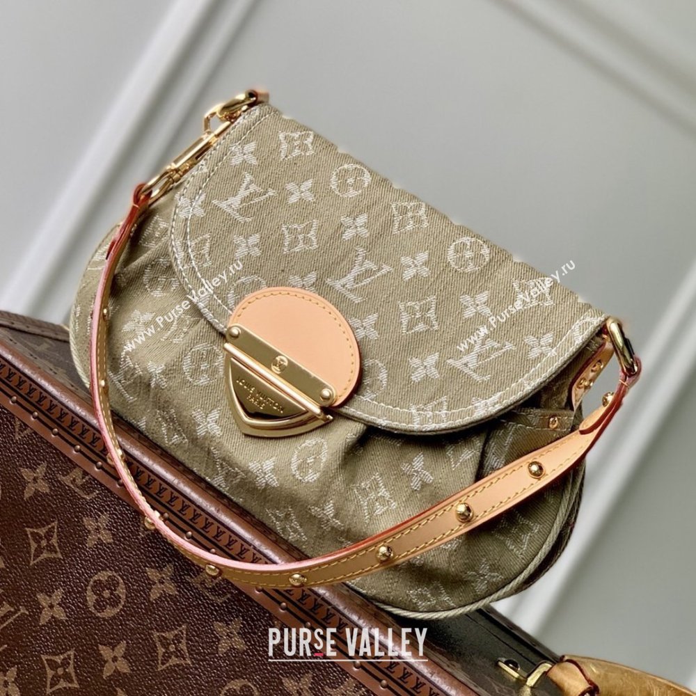 Louis Vuitton Sunset Bag in Khaki Denim GOTS M27210 2026 (K-26040319)