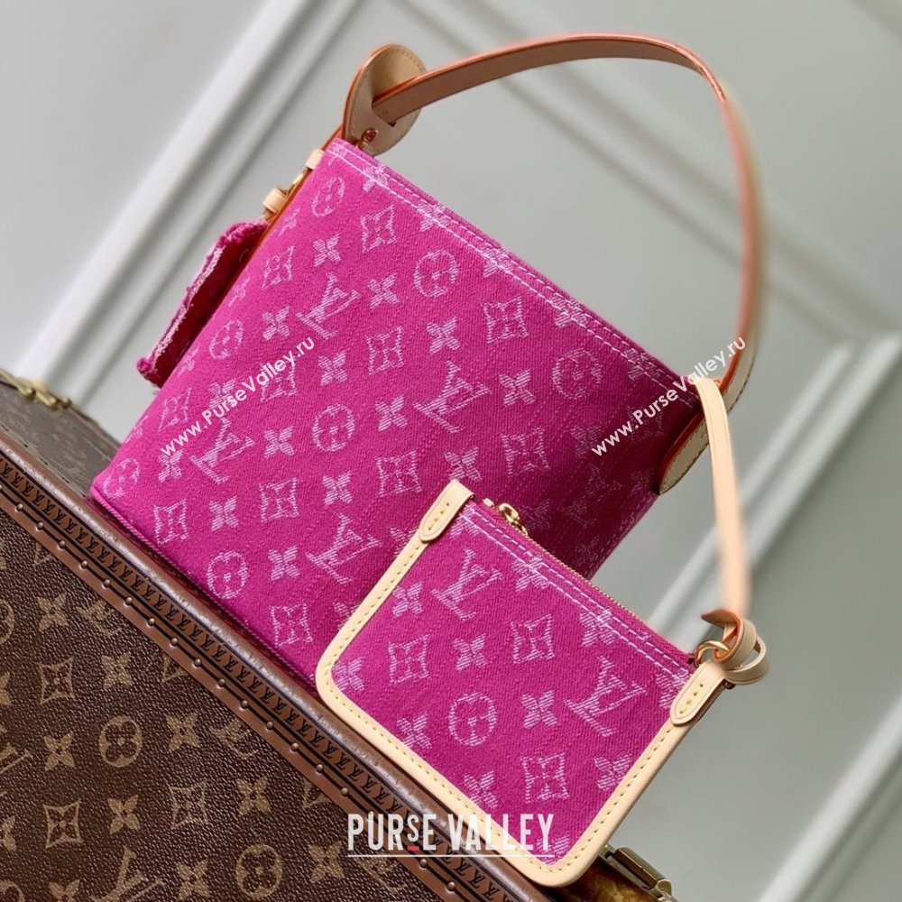 Louis Vuitton All In BB Bag in Fuchsia Denim GOTS M27626 2026 (K-26040320)