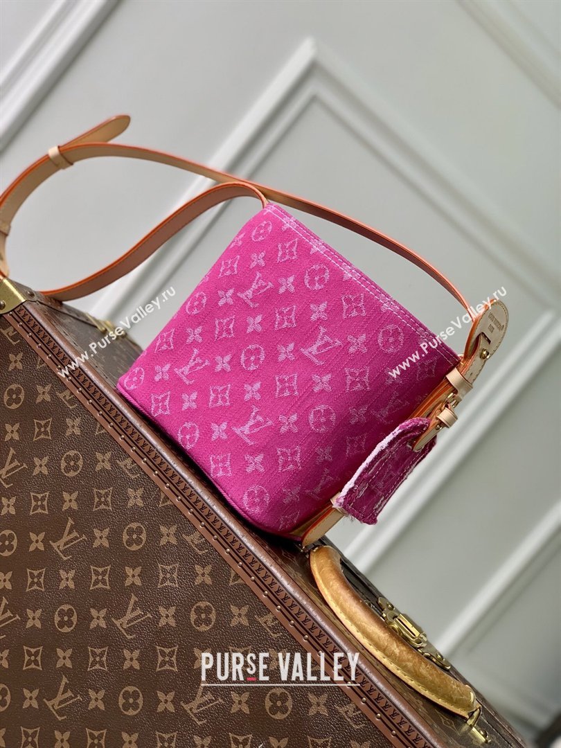 Louis Vuitton All In BB Bag in Fuchsia Denim GOTS M27626 2026 (K-26040320)