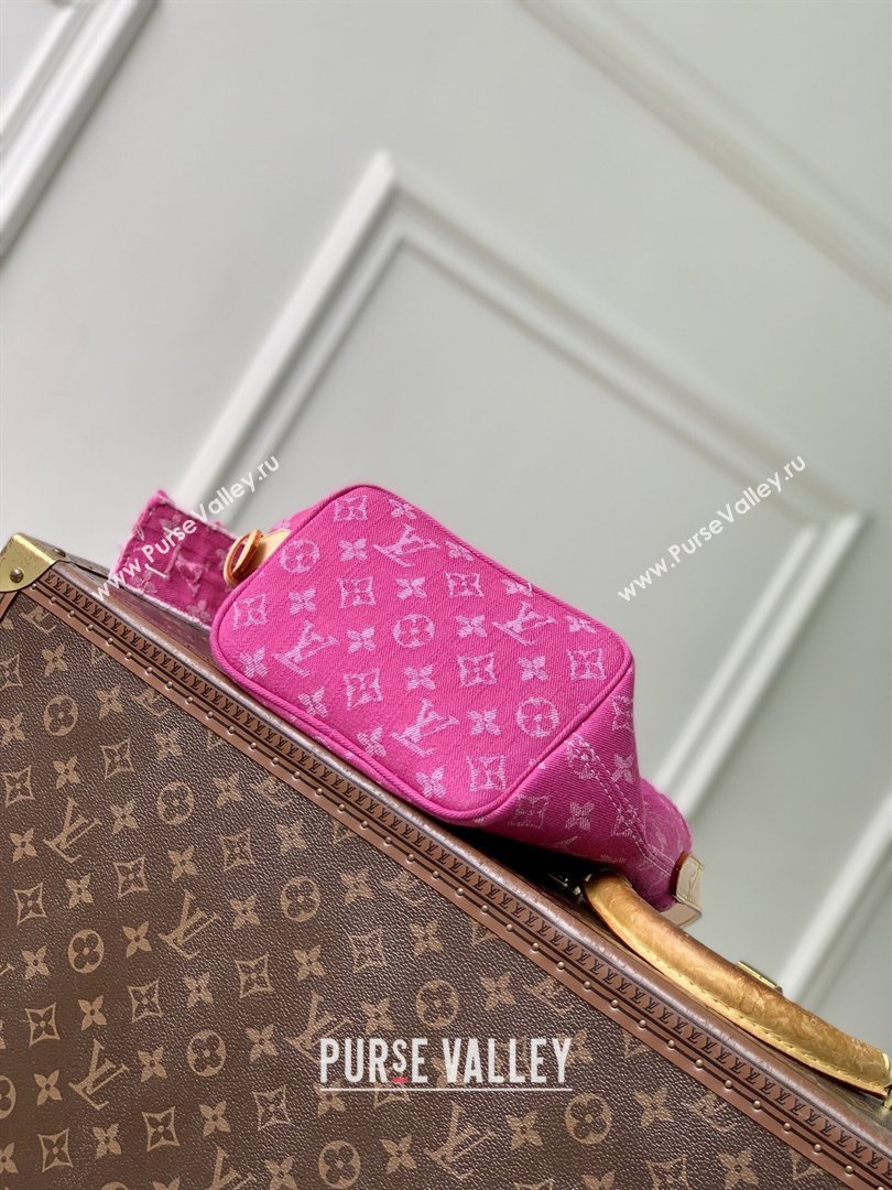 Louis Vuitton All In BB Bag in Fuchsia Denim GOTS M27626 2026 (K-26040320)
