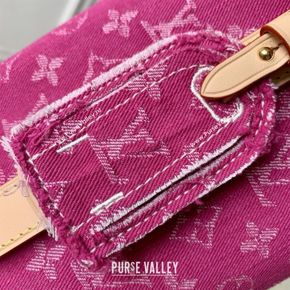 Louis Vuitton All In BB Bag in Fuchsia Denim GOTS M27626 2026 (K-26040320)