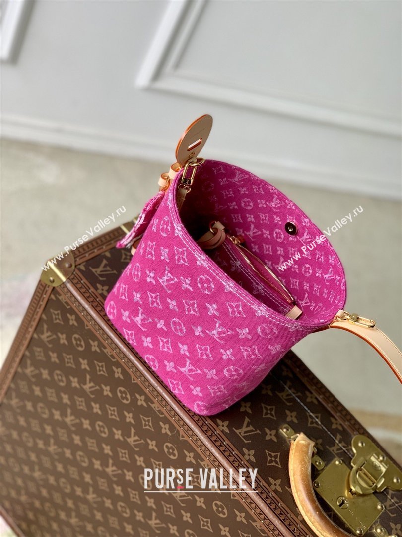 Louis Vuitton All In BB Bag in Fuchsia Denim GOTS M27626 2026 (K-26040320)