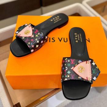 Louis Vuitton LV Frame Flat Mule in Monogram Canvas Black 2026 (KL-26040311)