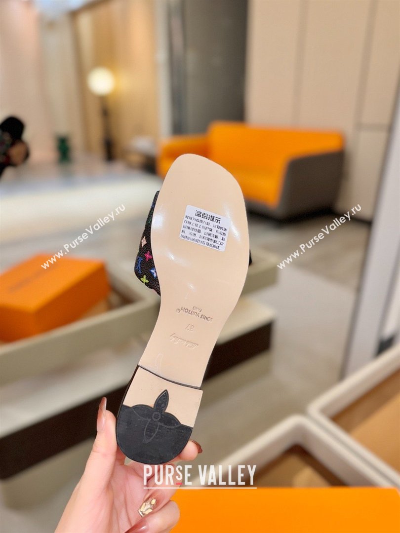 Louis Vuitton LV Frame Flat Mule in Monogram Canvas Black 2026 (KL-26040311)