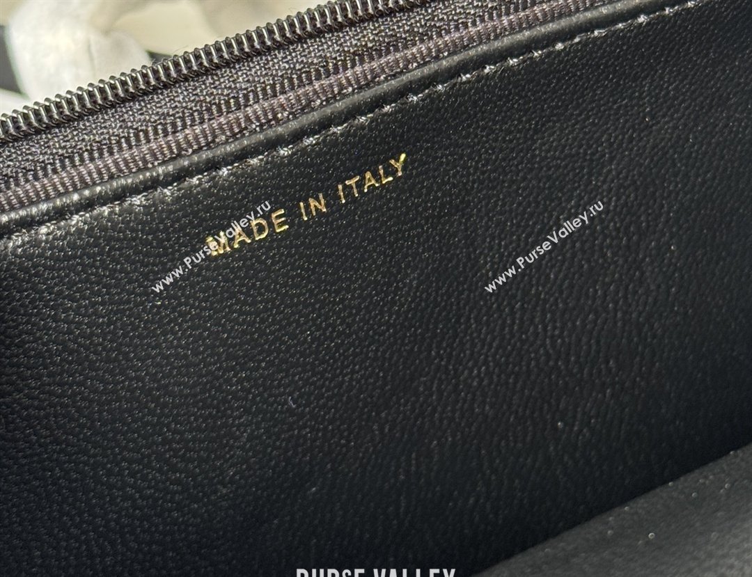 Chanel Lambskin Wallet On Chain WOC with Top Metal Band 6841V Black 2026 (JY-26040725)