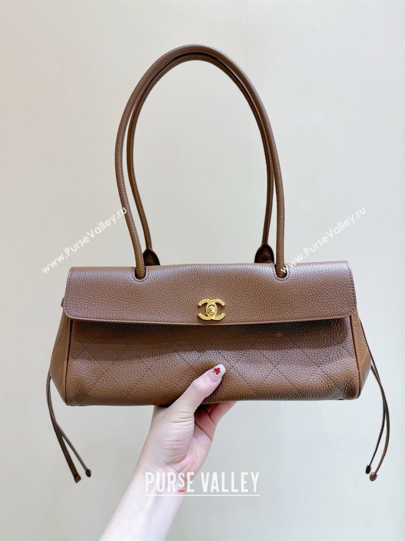 Chanel Small Shopping Bag in Brown Grained Calfskin AS6288 Spring Summer 2026 Top Quality (SHUNY-26040701)