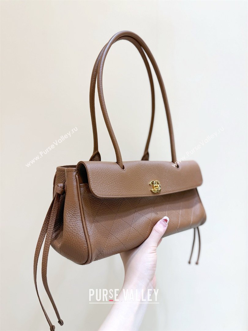 Chanel Small Shopping Bag in Brown Grained Calfskin AS6288 Spring Summer 2026 Top Quality (SHUNY-26040701)