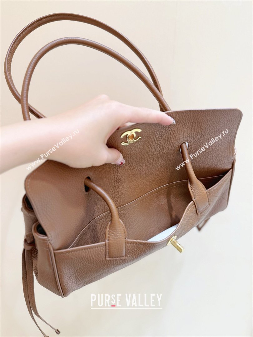 Chanel Small Shopping Bag in Brown Grained Calfskin AS6288 Spring Summer 2026 Top Quality (SHUNY-26040701)