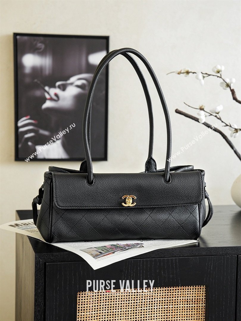 Chanel Small Shopping Bag in Grained Calfskin AS6288 Black 2026 (JY-26040703)