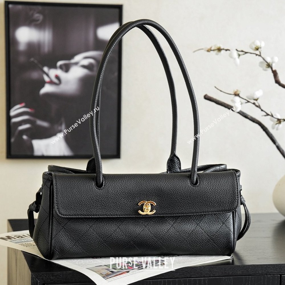 Chanel Small Shopping Bag in Grained Calfskin AS6288 Black 2026 (JY-26040703)
