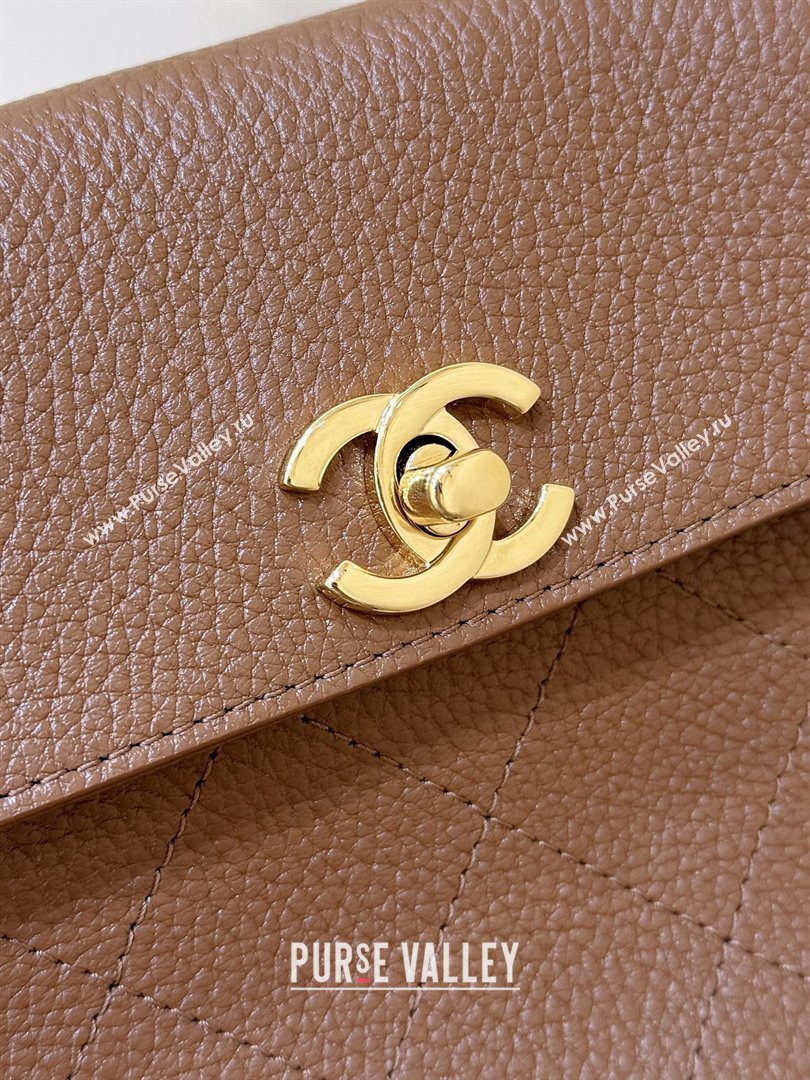 Chanel Small Shopping Bag in Brown Grained Calfskin AS6288 Spring Summer 2026 Top Quality (SHUNY-26040701)