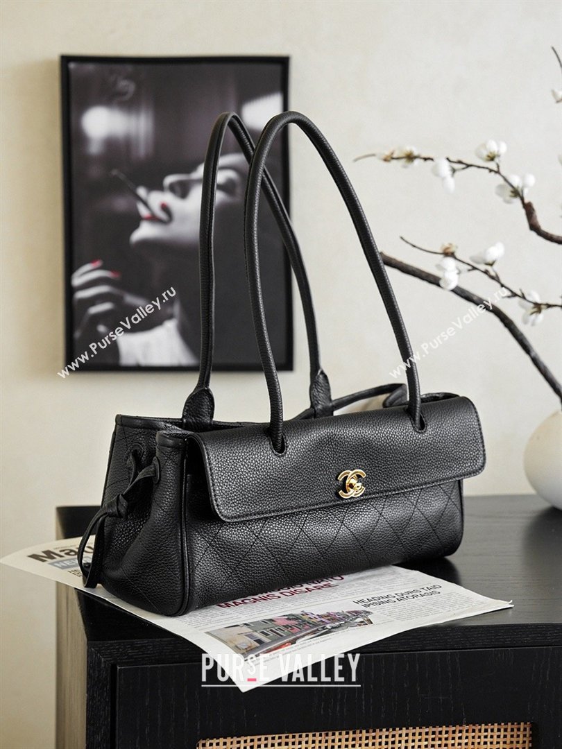 Chanel Small Shopping Bag in Grained Calfskin AS6288 Black 2026 (JY-26040703)