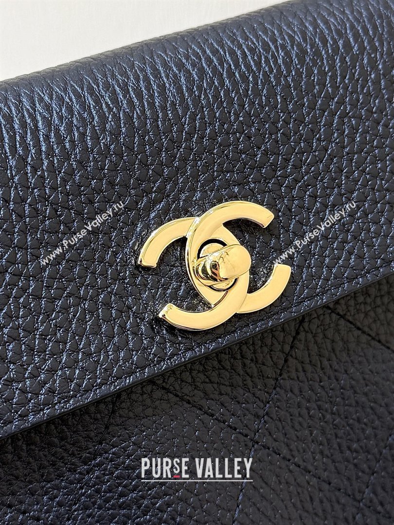 Chanel Small Shopping Bag in Black Grained Calfskin AS6288 Spring Summer 2026 Top Quality (SHUNY-26040702)