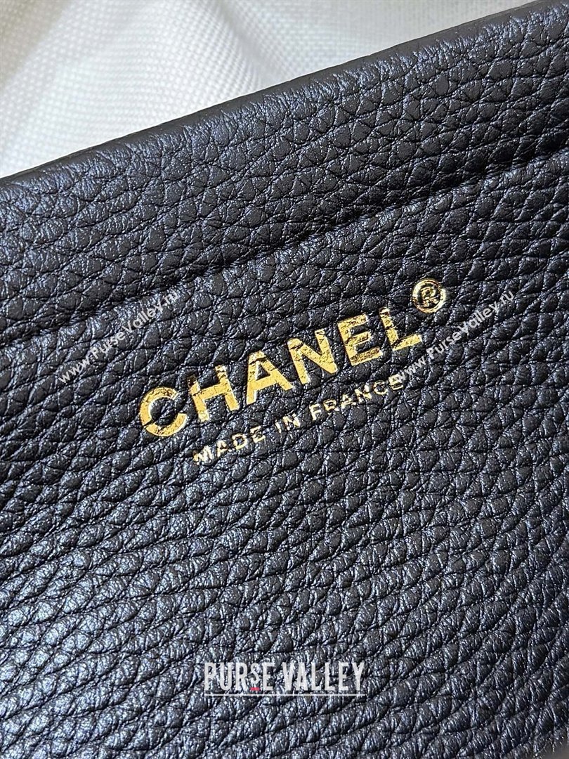 Chanel Small Shopping Bag in Black Grained Calfskin AS6288 Spring Summer 2026 Top Quality (SHUNY-26040702)