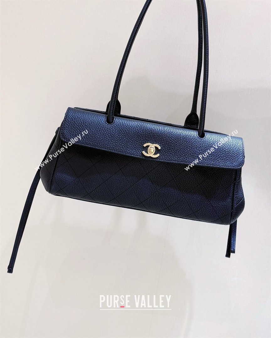 Chanel Small Shopping Bag in Black Grained Calfskin AS6288 Spring Summer 2026 Top Quality (SHUNY-26040702)