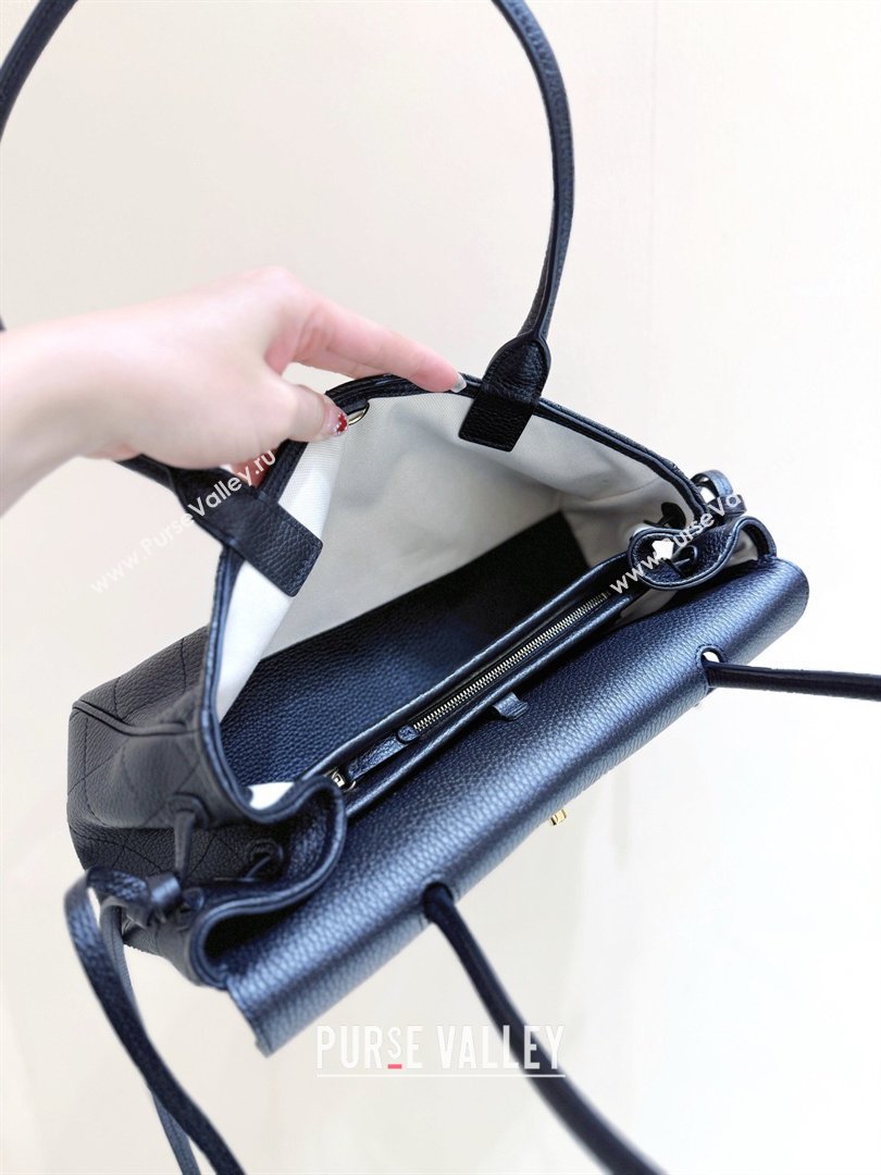 Chanel Small Shopping Bag in Black Grained Calfskin AS6288 Spring Summer 2026 Top Quality (SHUNY-26040702)