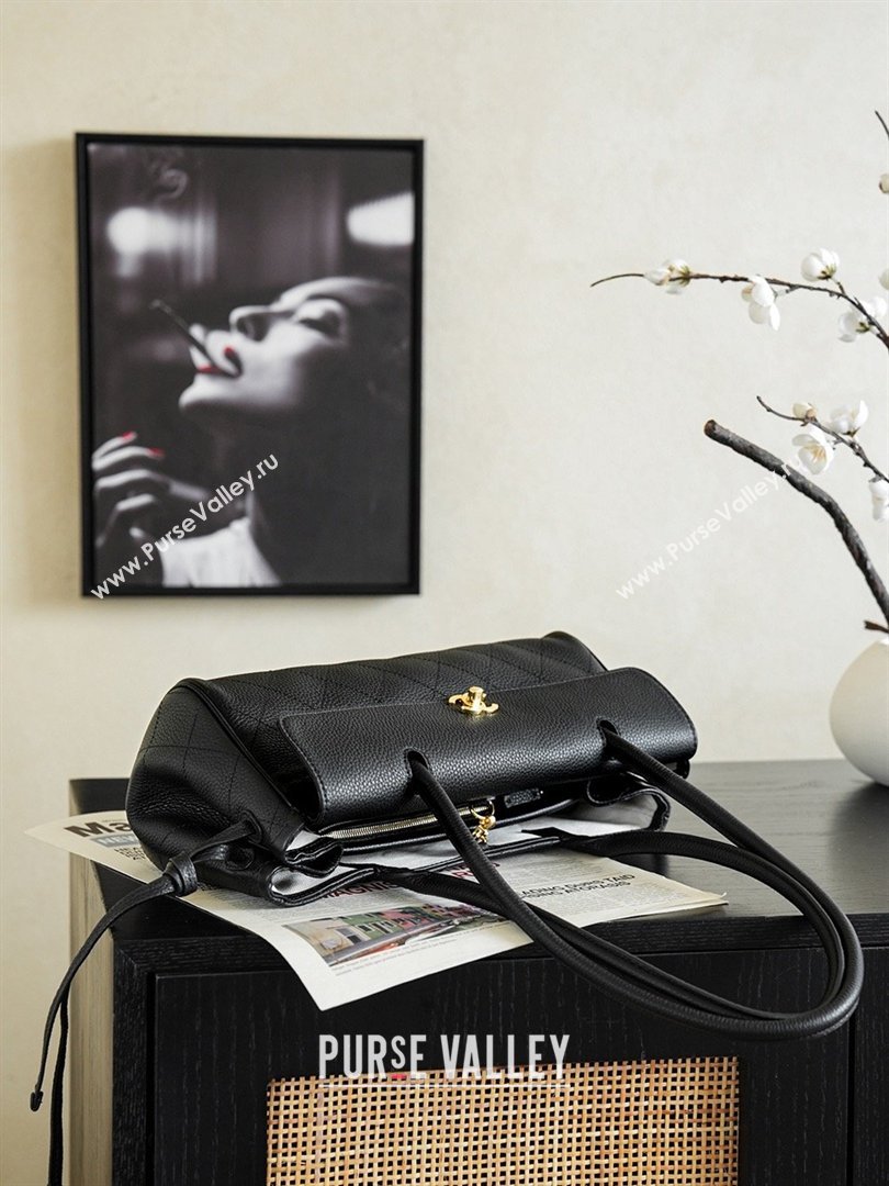 Chanel Small Shopping Bag in Grained Calfskin AS6288 Black 2026 (JY-26040703)