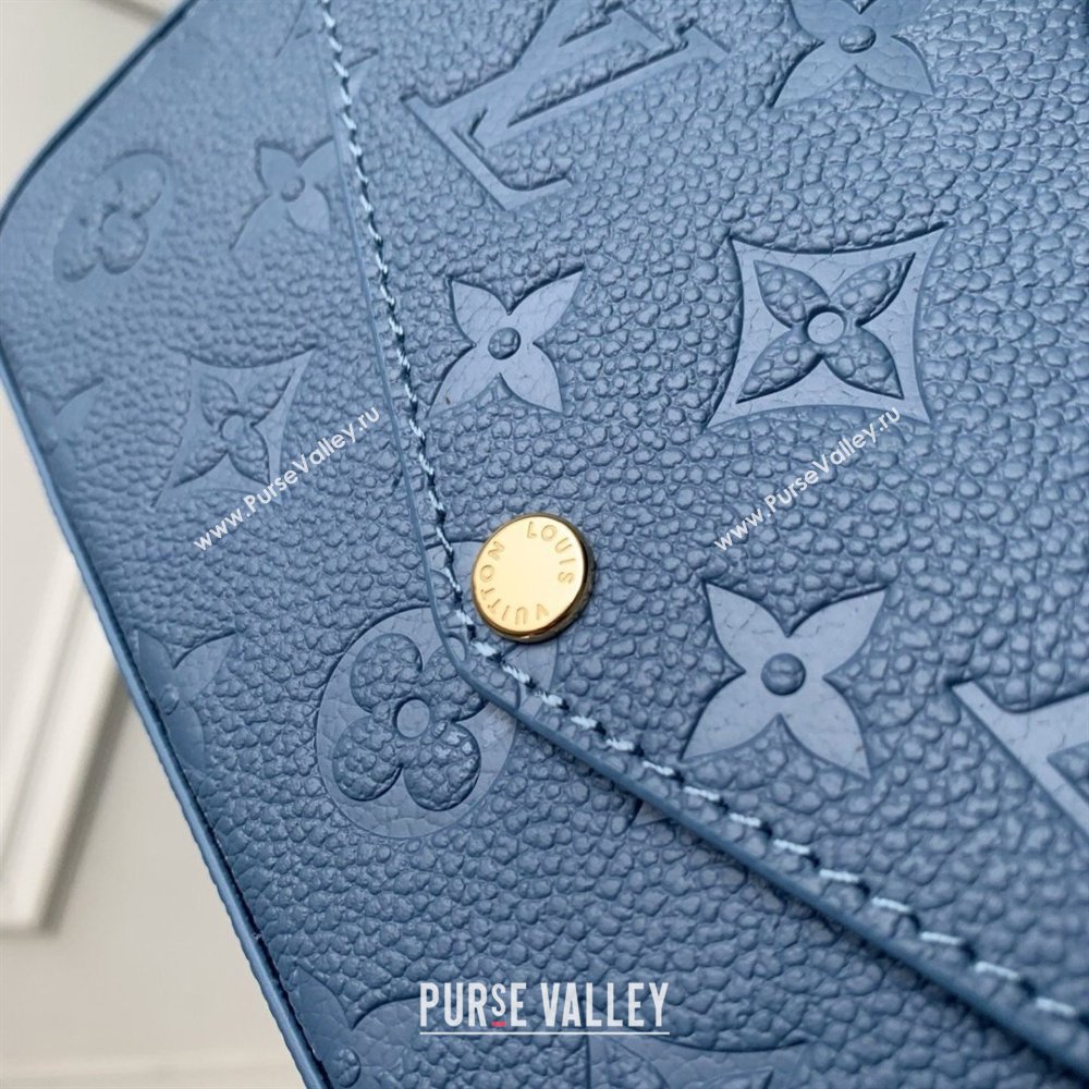 Louis Vuitton Pochette Felicie Mini Bag in Monogram Empreinte Leather M82477 Blue 2026 (K-26040706)