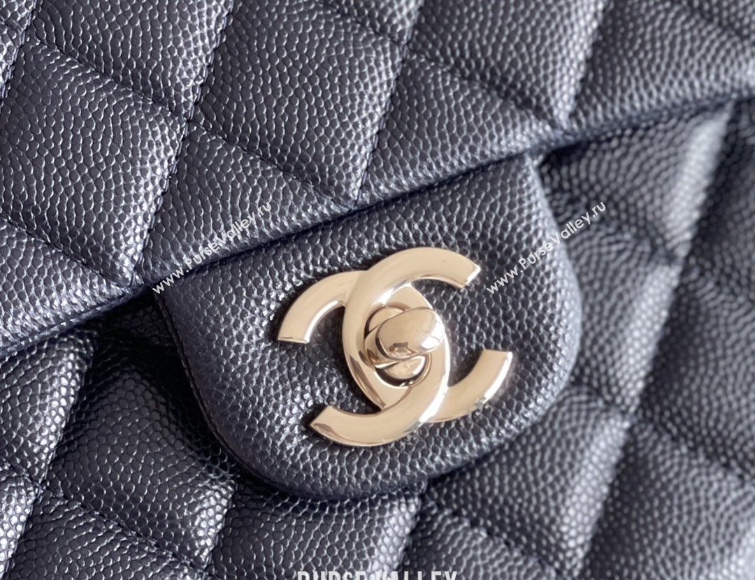 Chanel Grained Calfskin Small Classic Flap Bag A01116 Deep Blue/Light Gold 2026 Original Quality (MHE-26040818)