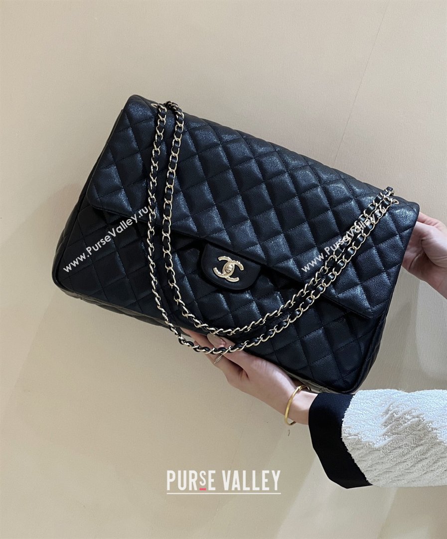Chanel XXL Maxi Classic Flap Bag in Grained Calfskin AS4461 Black 2024 Top Quality (SHUNY-26040816)