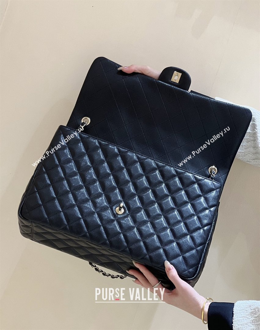 Chanel XXL Maxi Classic Flap Bag in Grained Calfskin AS4461 Black 2024 Top Quality (SHUNY-26040816)