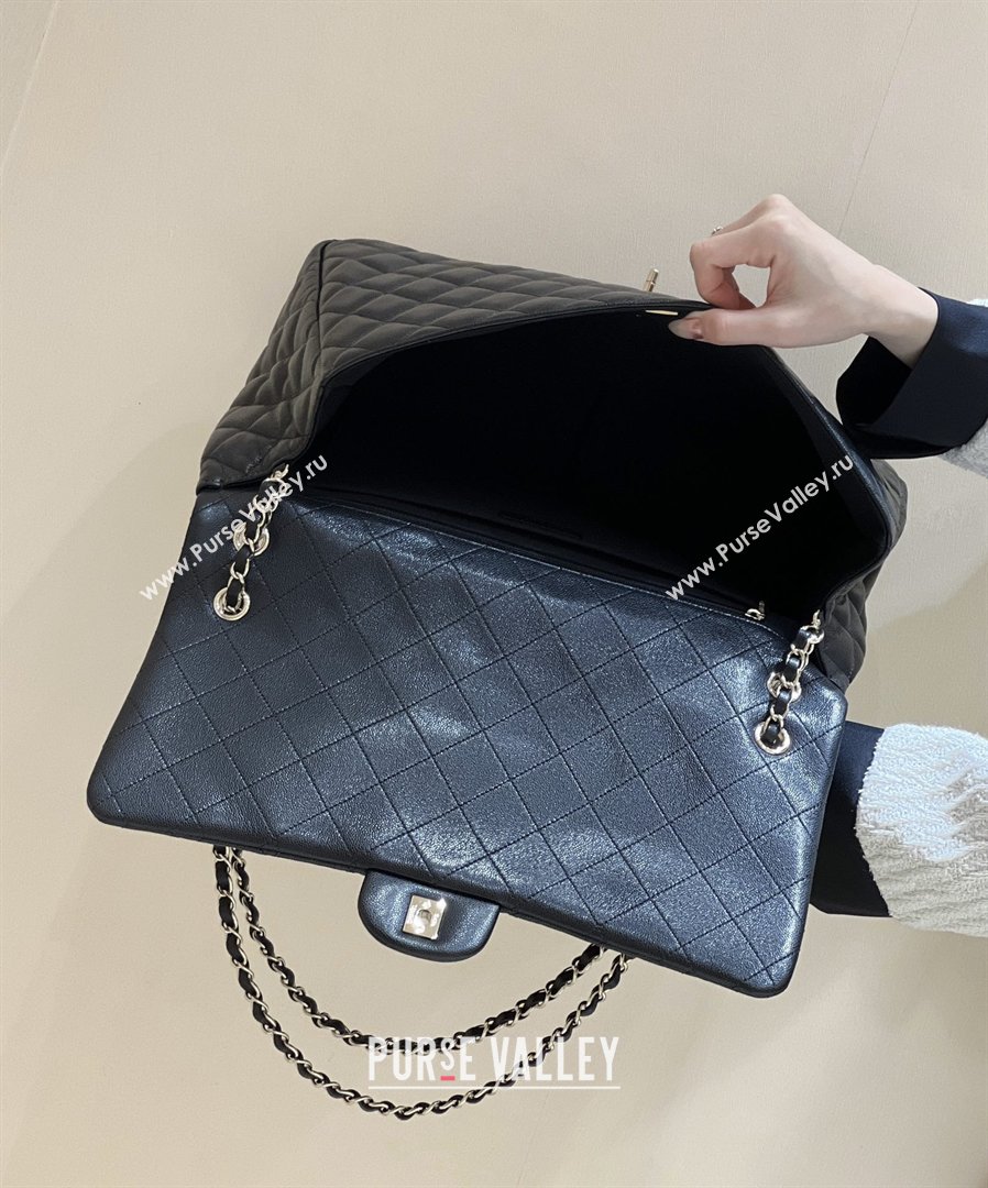 Chanel XXL Maxi Classic Flap Bag in Grained Calfskin AS4461 Black 2024 Top Quality (SHUNY-26040816)